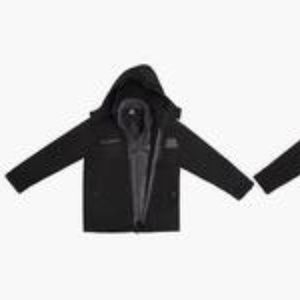 Reebok Kid's Zipper Jacket - Black/Gray - Size: 4